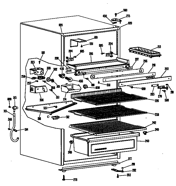 Hotpoint CTA15CGBR chassis diagram