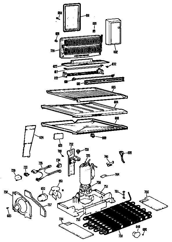Hotpoint CTX20GHBR unit diagram