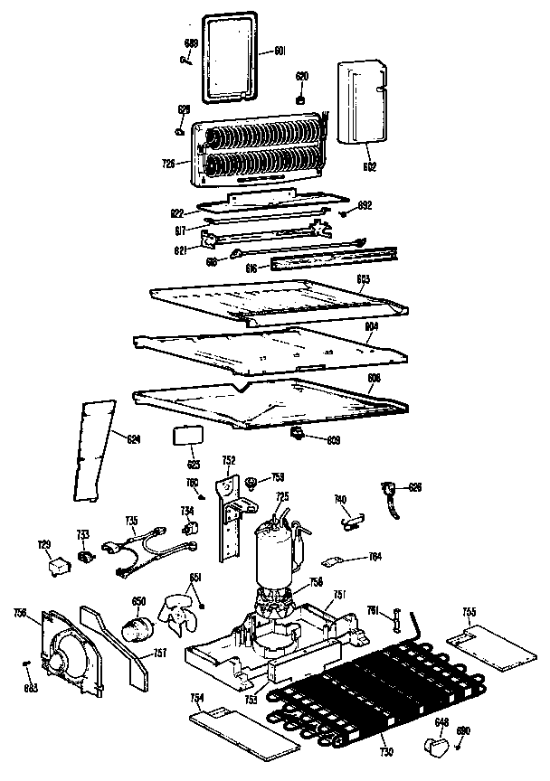 Hotpoint CTX20EJBR unit diagram