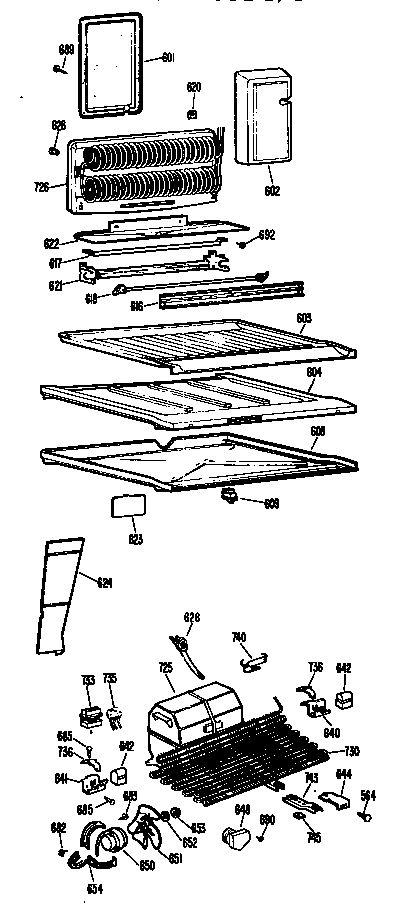Hotpoint CTX18CGDL unit diagram