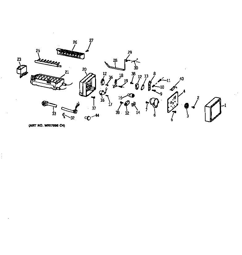 Hotpoint CSK27DHXDAA icemaker wr30x0303 diagram