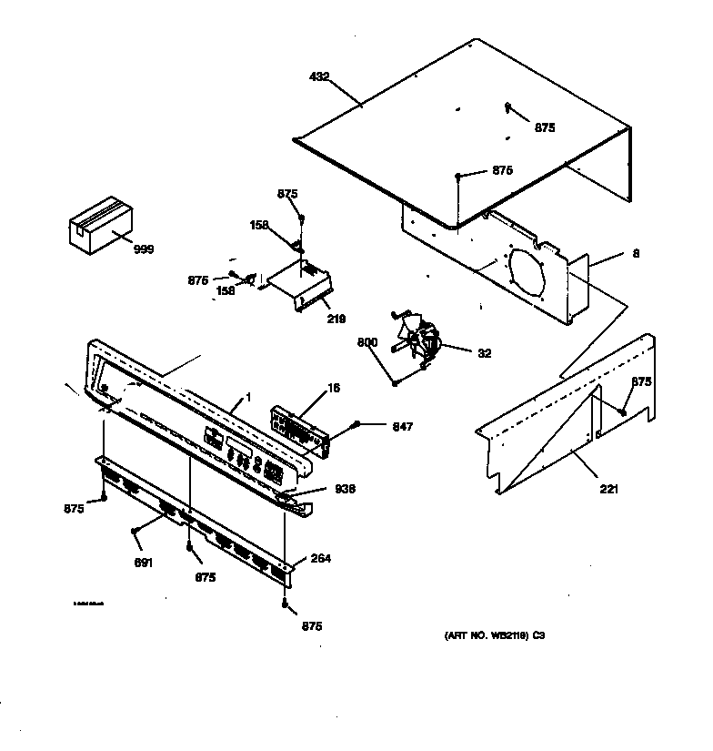 GE JKS05BA2BB control panel diagram