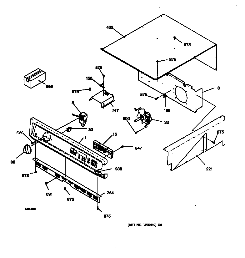 GE JKP27BA2BB control panel diagram
