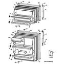 GE TBT18NABSRAA doors diagram