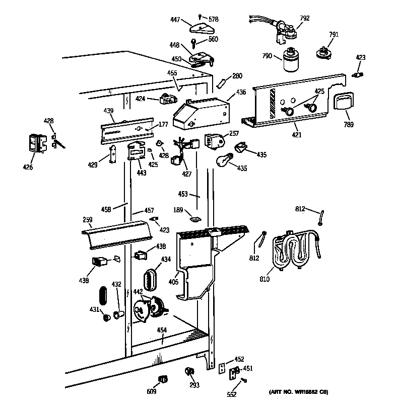 Kenmore 36359527994 fresh food section diagram