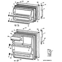 GE TBX16SIBNLWW doors diagram