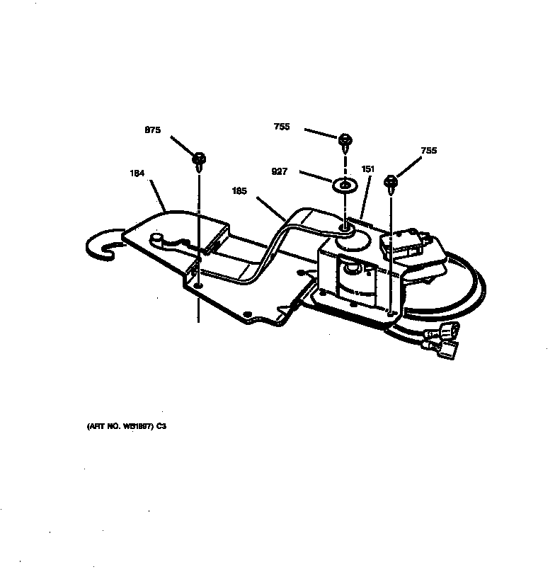 GE JT950AA1AA lock diagram
