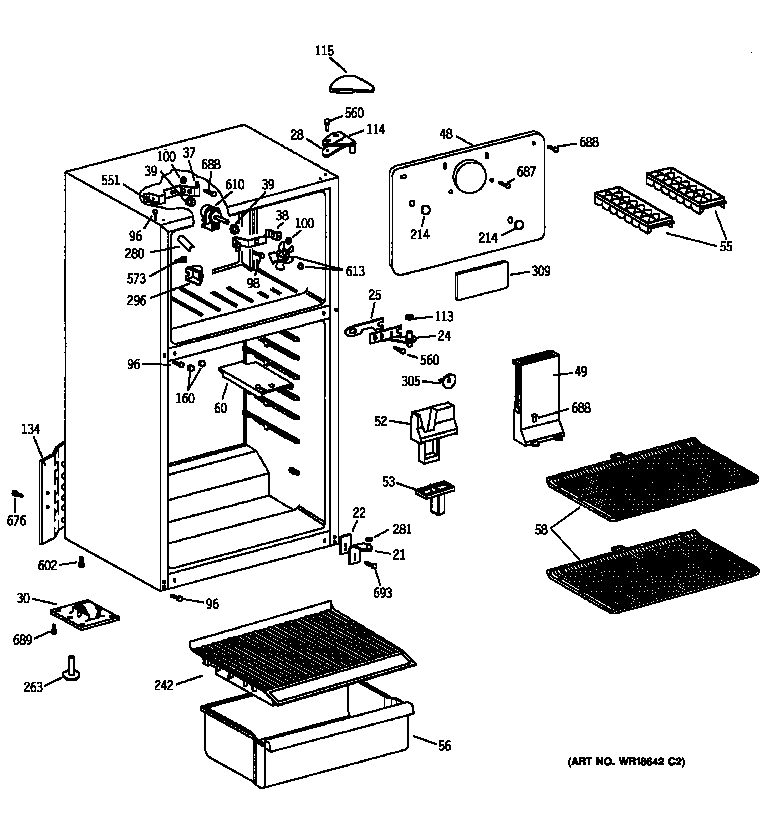 Kenmore 36339401991 cabinet diagram