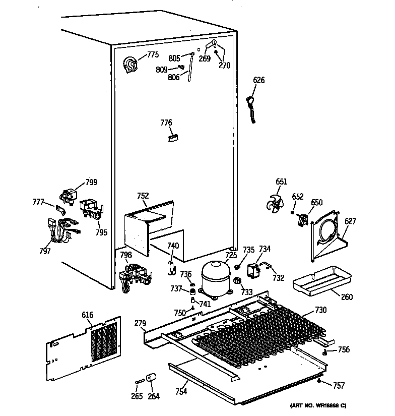 Kenmore 36358895896 unit parts diagram