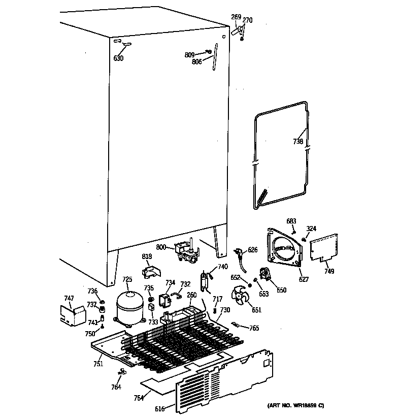 Kenmore 36358261896 unit parts diagram
