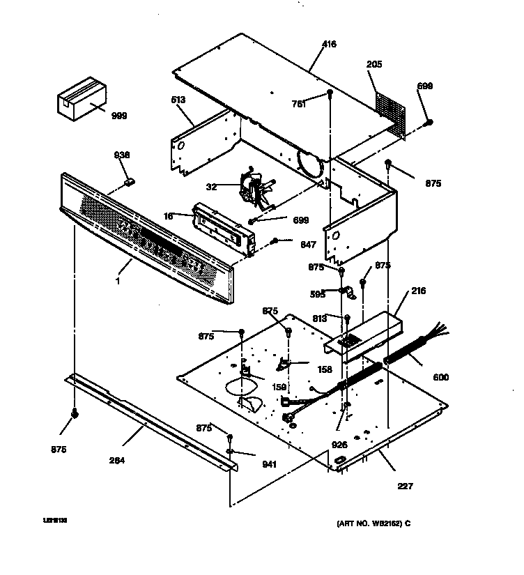 GE JTP45BA1BB control panel diagram