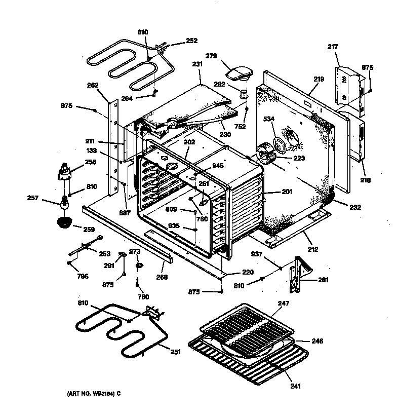 GE JTP15AA2AA body parts diagram