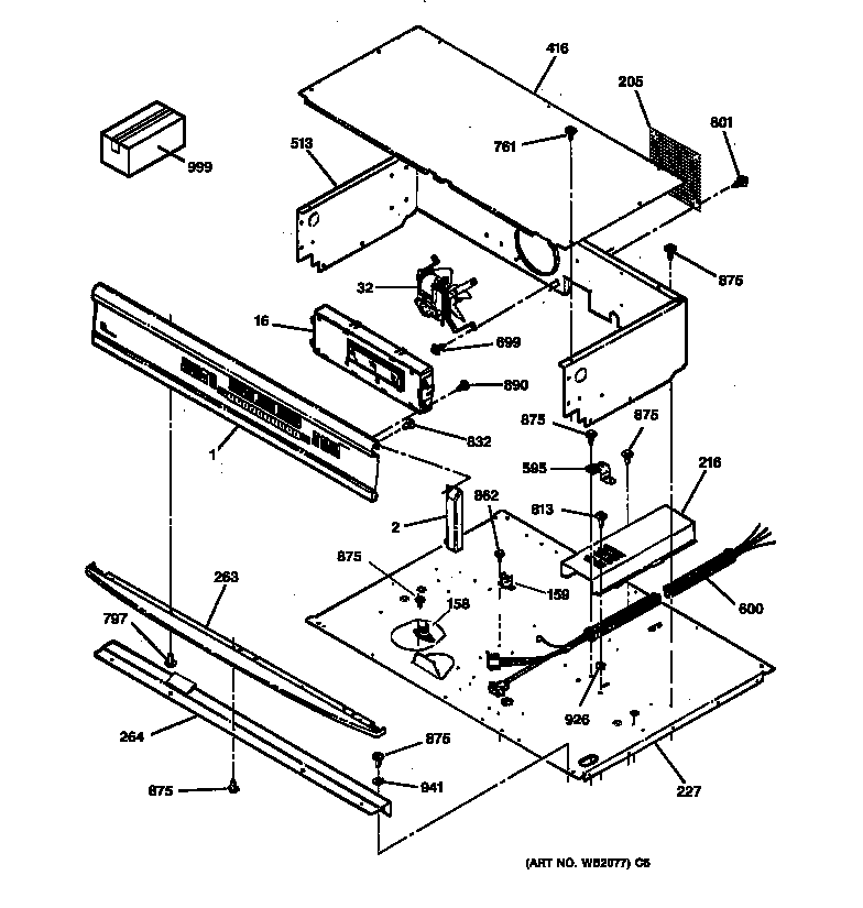 GE ZET737BA2BB control panel diagram