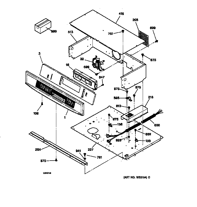 GE JTP56BA1BB control panel diagram