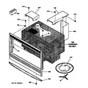 GE JTP95BA1BB microwave inclosure diagram