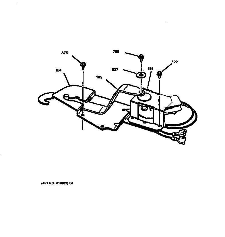 GE JTP18WA1WW door lock diagram