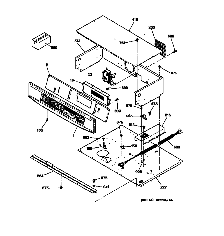 GE JTP18WA2WW control panel diagram