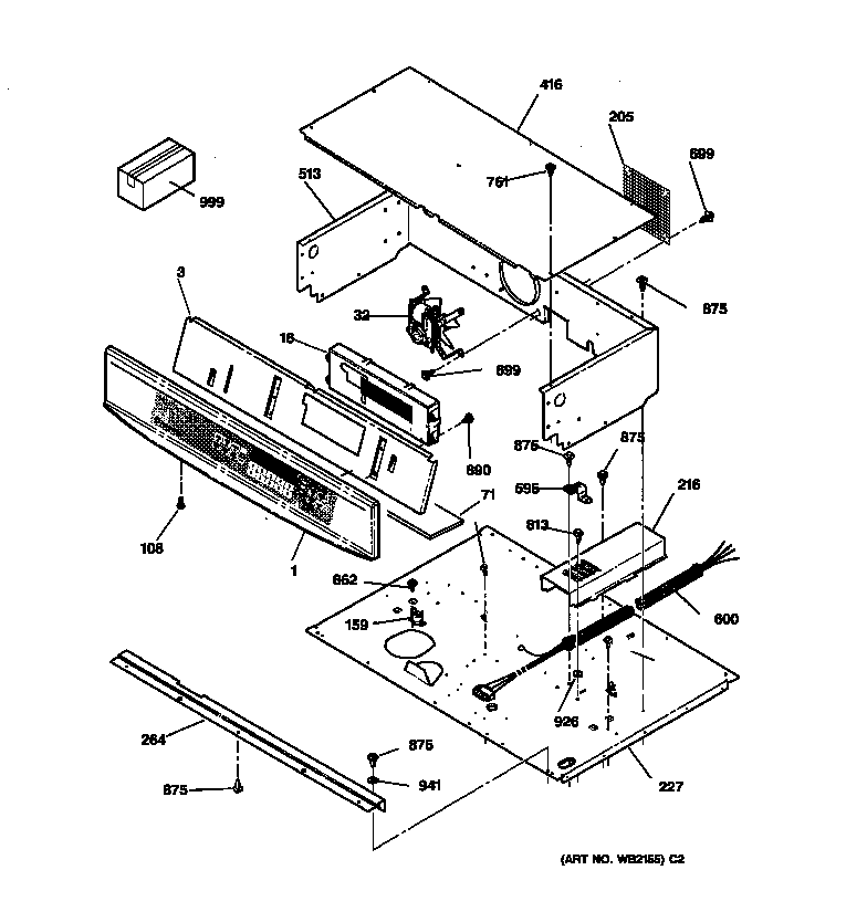 GE JCTP18BA1BB control panel diagram