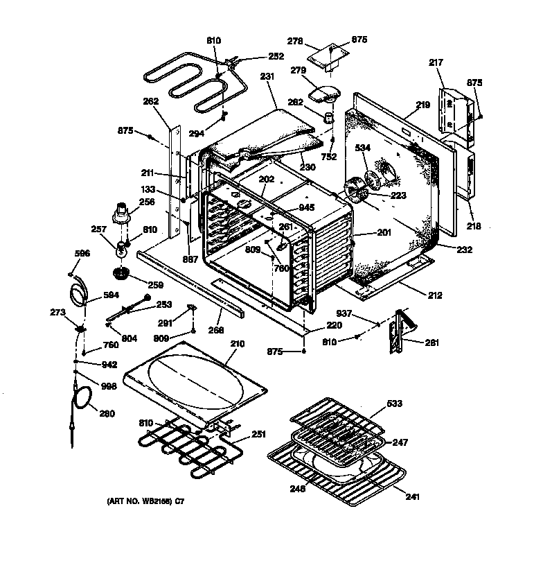 GE JCTP18BA2BB body parts diagram