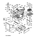 GE LEB327GT5WW body & drawer parts diagram