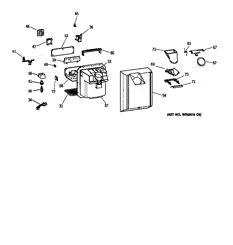 Kenmore 36358475896 dispenser diagram