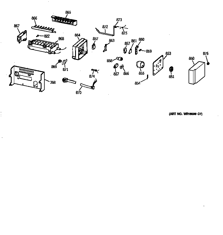 Kenmore 36358475896 icemaker wr30x0328 diagram