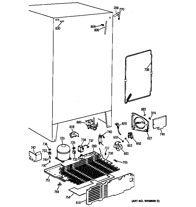 Kenmore 36358272896 unit parts diagram