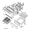 Kenmore 36275508991 door & drawer parts diagram