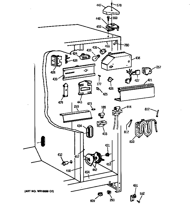 Kenmore 36358777896 fresh food section diagram
