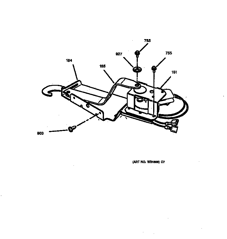 GE JCKP18WA2WW door lock diagram