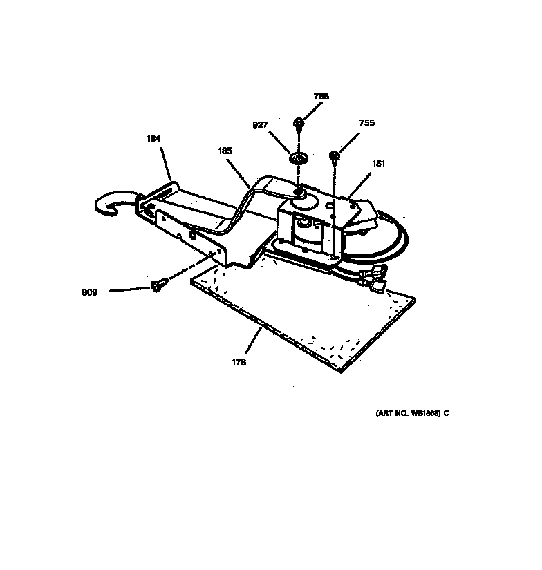 GE JDP36BW1AD door lock diagram