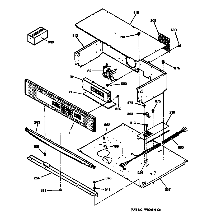 GE JCT910SA2SS control panel diagram