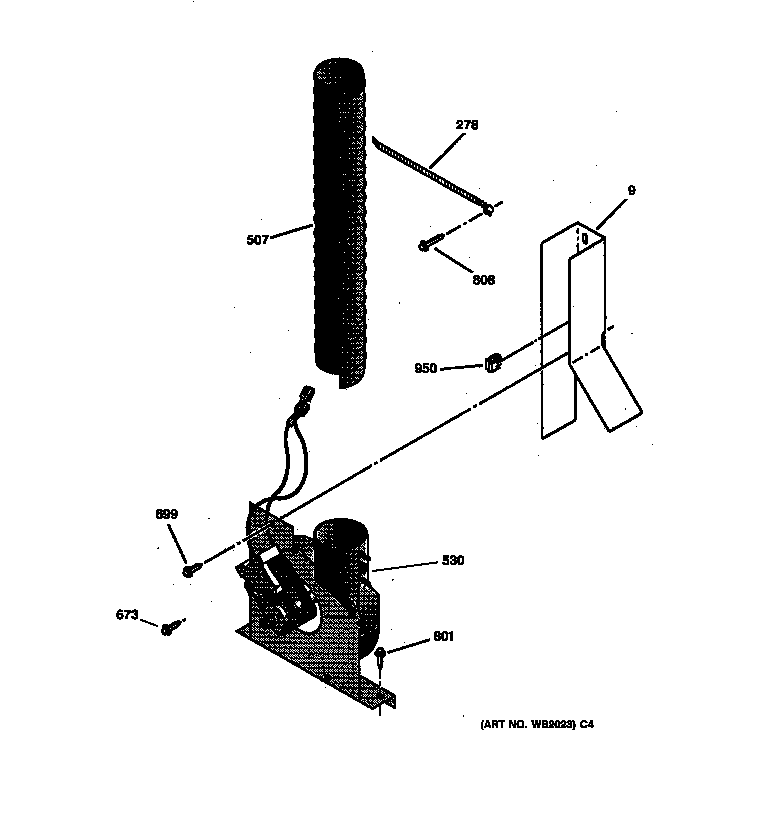 GE JSP34WW2WW blower diagram