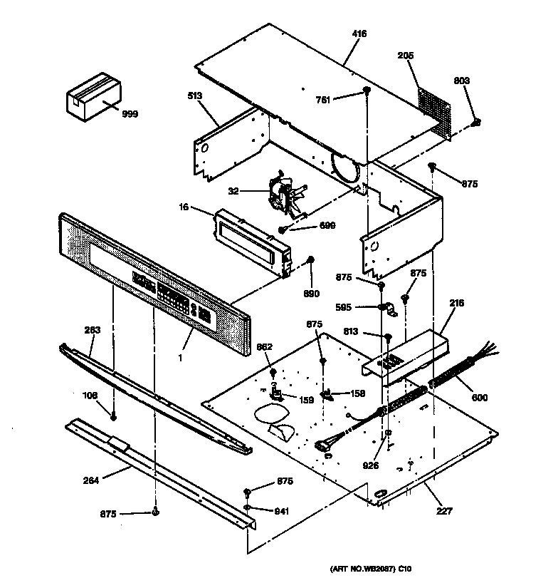 GE JT950SA2SS control panel diagram
