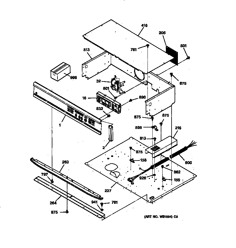 GE JTP15BW2BB control panel diagram