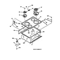 GE JDS26BW1WH cooktop diagram