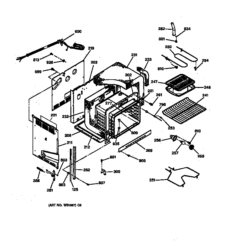 GE JDS26BW1WH body parts diagram