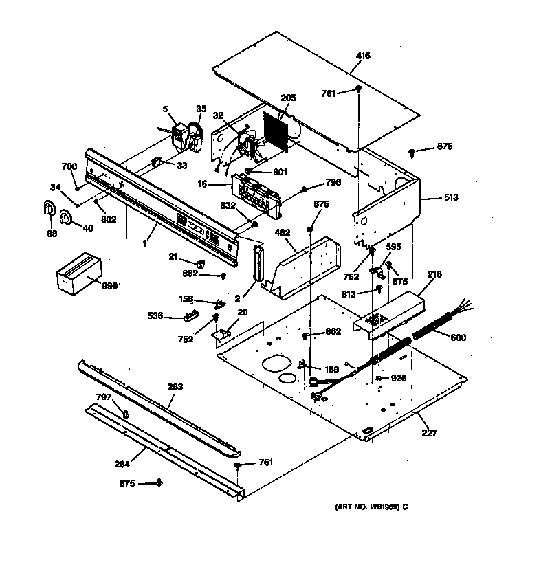 GE JTP26GV1BB control panel diagram