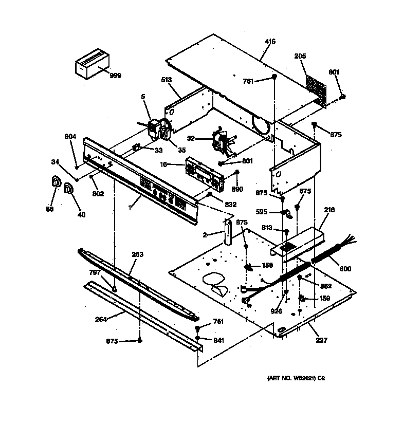 GE JTP27WW3WW control panel diagram