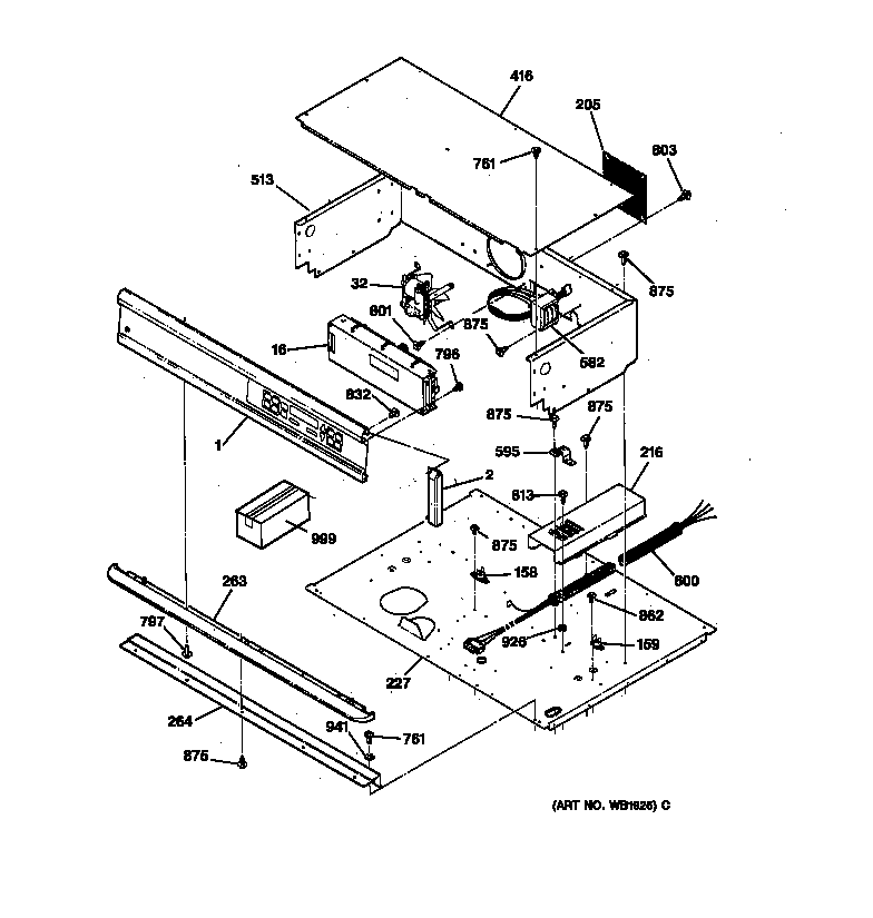 GE JTP44GV2BB control panel diagram