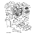 GE JCSP31WT1WW body & drawer parts diagram