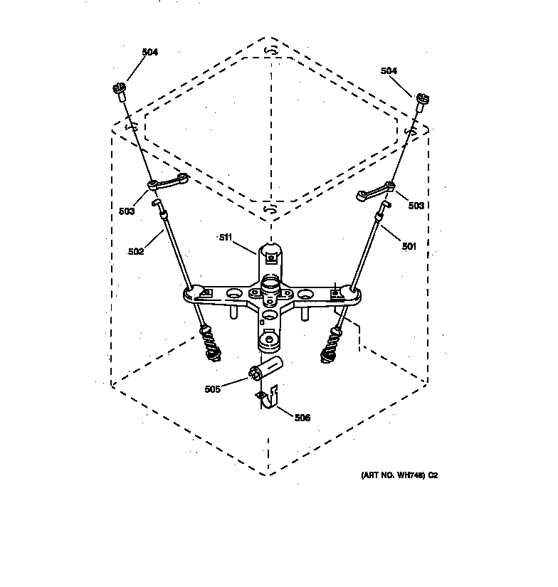 GE WSKS2060T2WB suspension parts diagram
