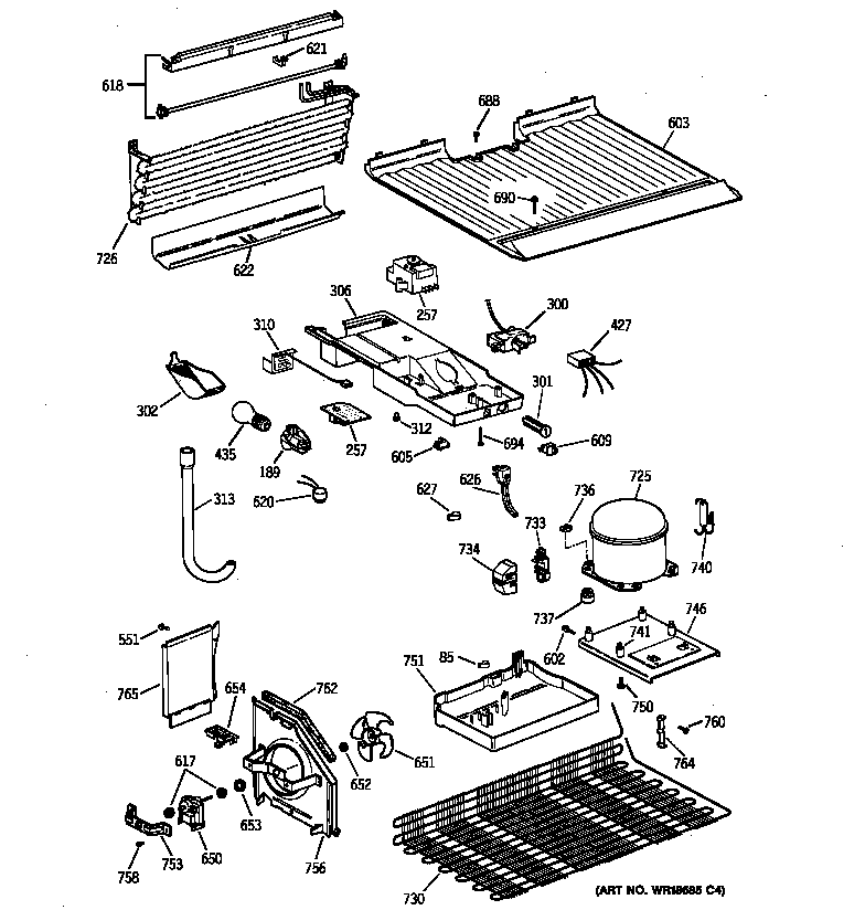 GE MTZ16EACJRWW unit parts diagram