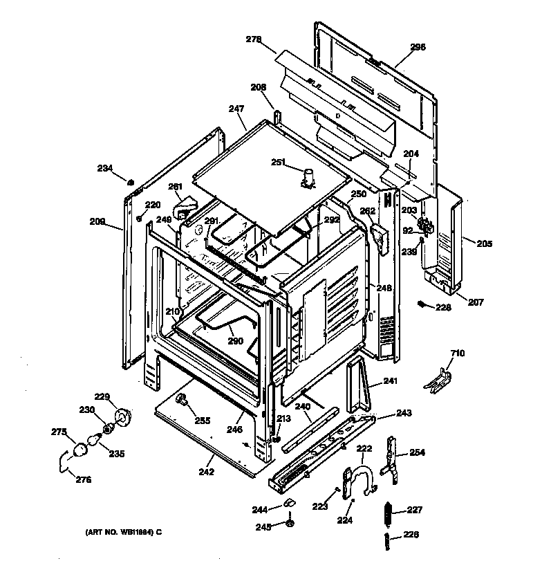 Kenmore 36261741000 body parts diagram