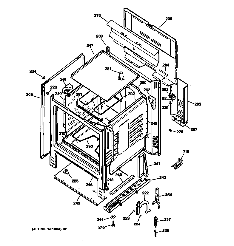 Kenmore 36262492000 body parts diagram