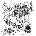 GE JB940WB2WW body & drawer parts diagram