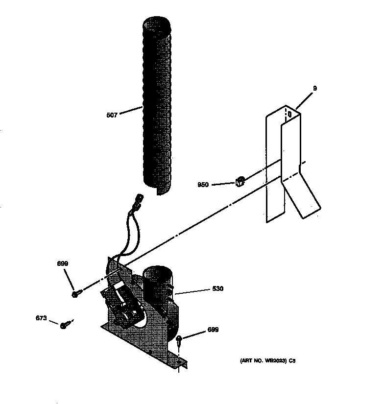 GE JSP34WW4WW blower diagram