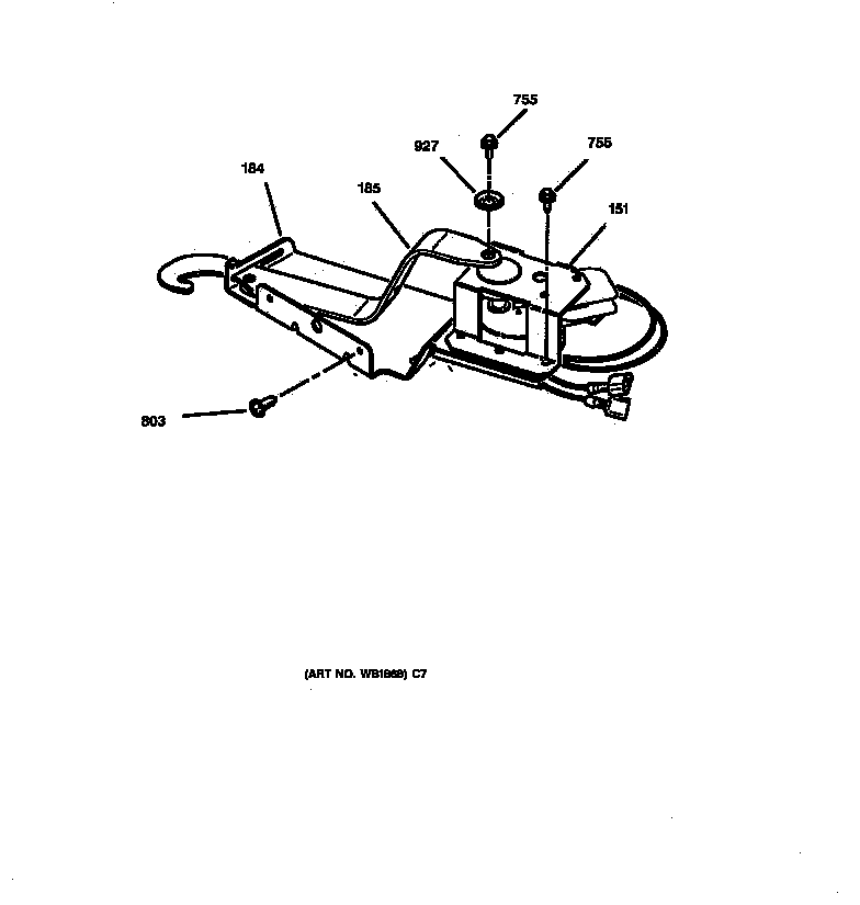 GE JKP18AA1AA door lock diagram