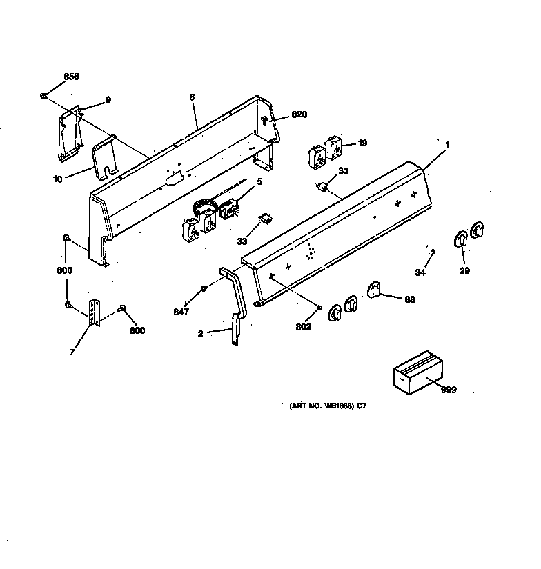 GE JBS02LY2WH control panel diagram