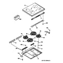 GE JBP62BY1AD cooktop diagram